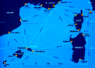 carte navigation méditéranee occidentale